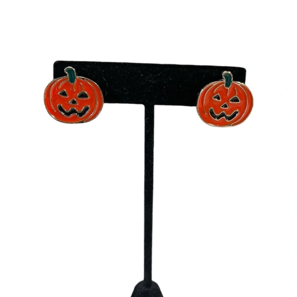 NWT 3 for‎ $20 Jack’o’lantern pumpkin pierced stud earrings “you pick 3”